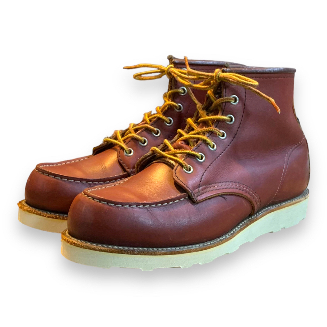 REDWING(レッドウィング)の8875中古7.5E／犬タグ98年レッドウィングアイリッシュセッター赤茶ビブラム メンズの靴/シューズ(ブーツ)の商品写真