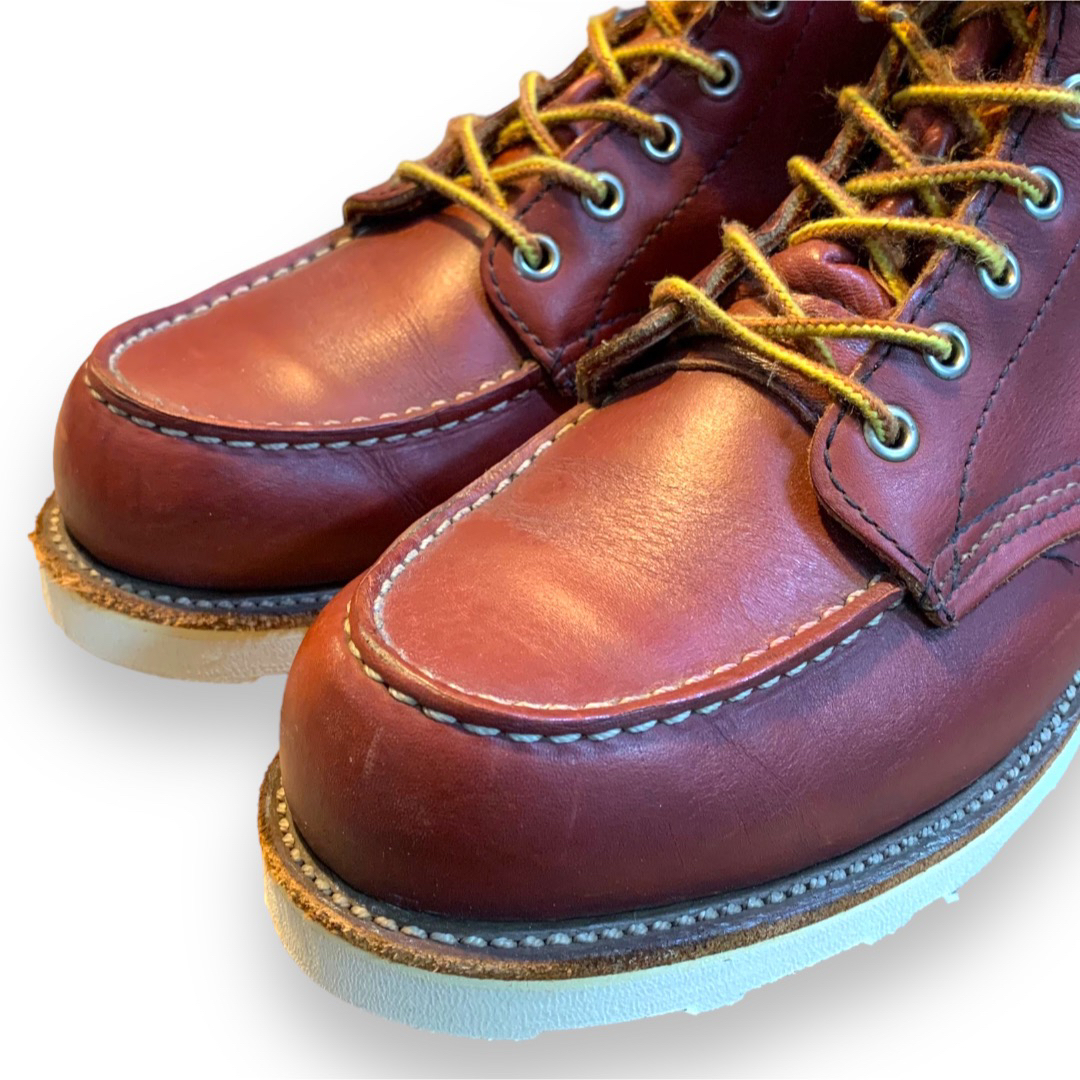 REDWING(レッドウィング)の8875中古7.5E／犬タグ98年レッドウィングアイリッシュセッター赤茶ビブラム メンズの靴/シューズ(ブーツ)の商品写真