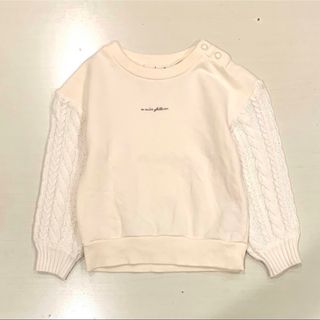 ブランシェス(Branshes)のスウェット×セーター　生成り　ブランシェス　サイズ90(Tシャツ/カットソー)