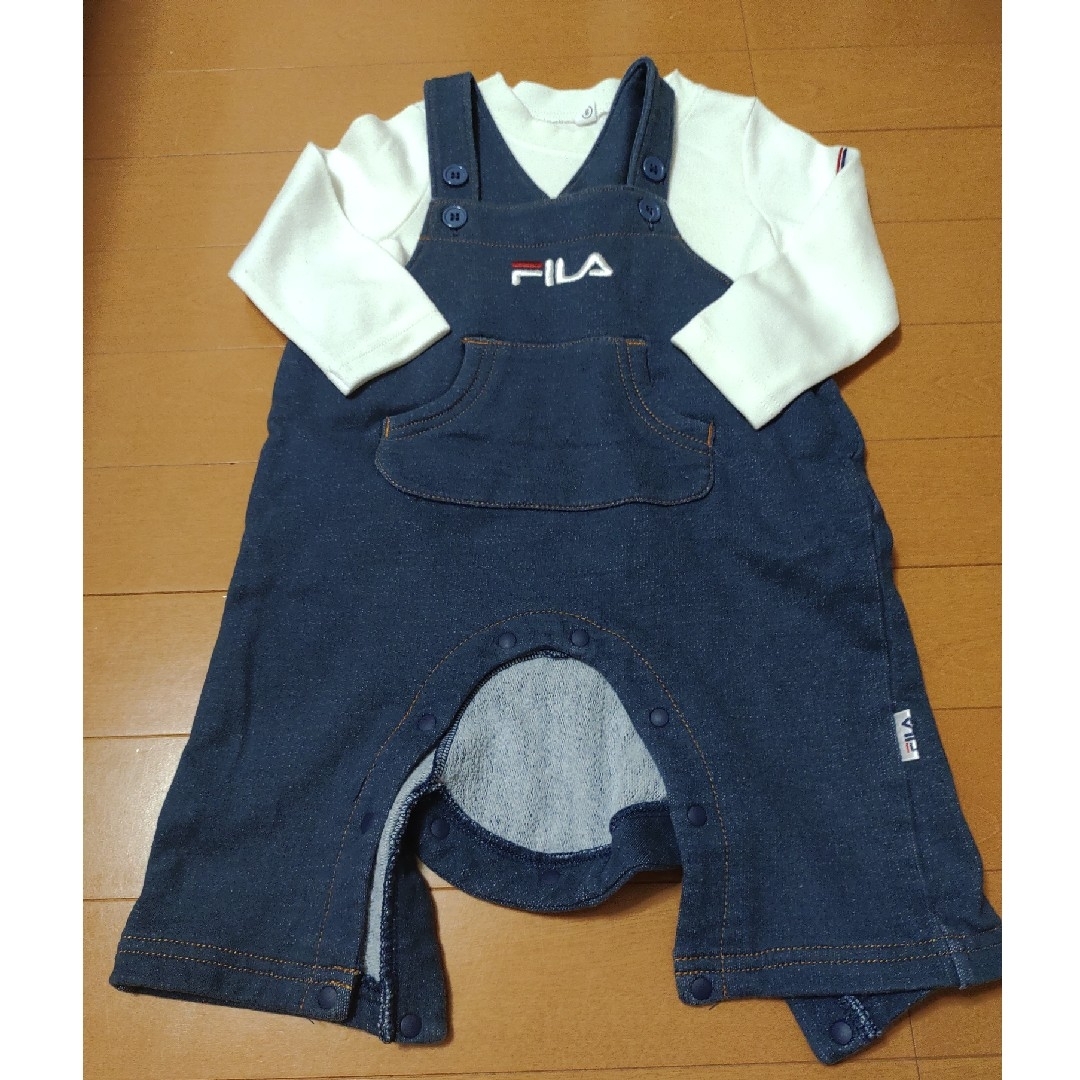 FILA(フィラ)のFILA　オーバーオール　ロンパース キッズ/ベビー/マタニティのベビー服(~85cm)(カバーオール)の商品写真