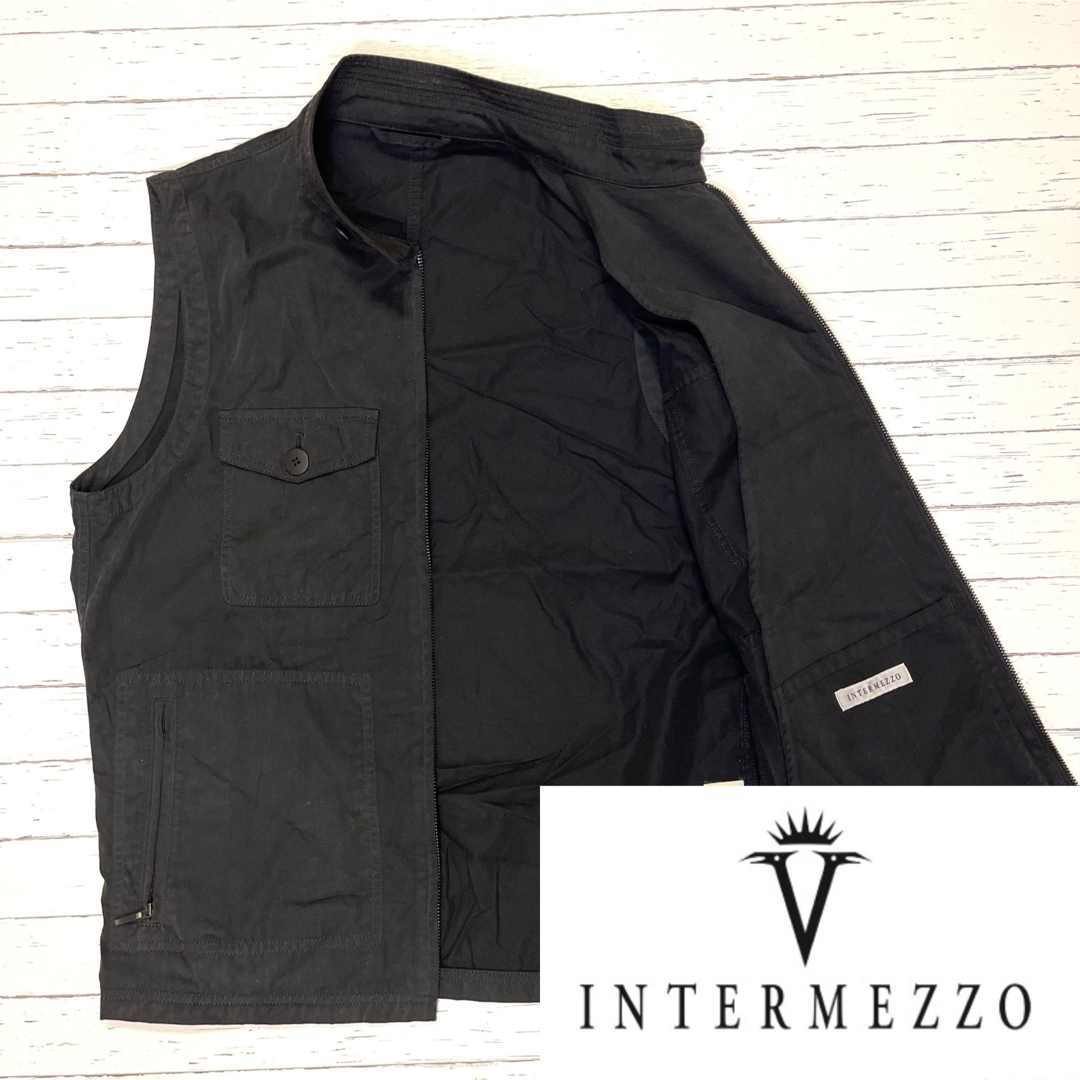 INTERMEZZO(インターメッツォ)の【INTERMEZZO 】インターメッツォ　ベスト　袖なしシャツ メンズのジャケット/アウター(その他)の商品写真