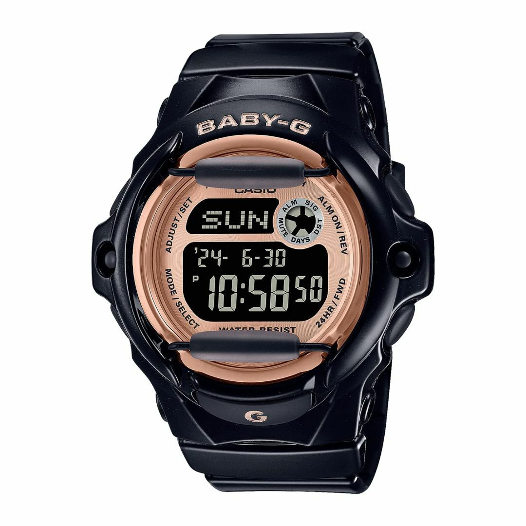 【色: ブラック×ピンクゴールド】[カシオ] 腕時計 ベビージー 国内正規品 ス1分最大セット