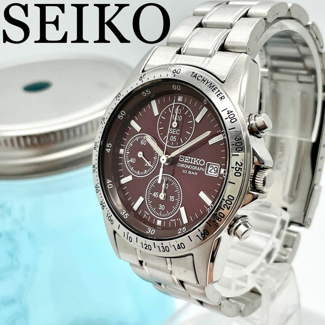 336 SEIKO セイコー時計　メンズ腕時計　クロノグラフ　スモールセコンド