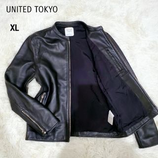 ユナイテッドトウキョウ(UNITED TOKYO)の極美品　ユナイテッドトウキョウ シングル ライダースジャケット ラムレザー 羊革(レザージャケット)