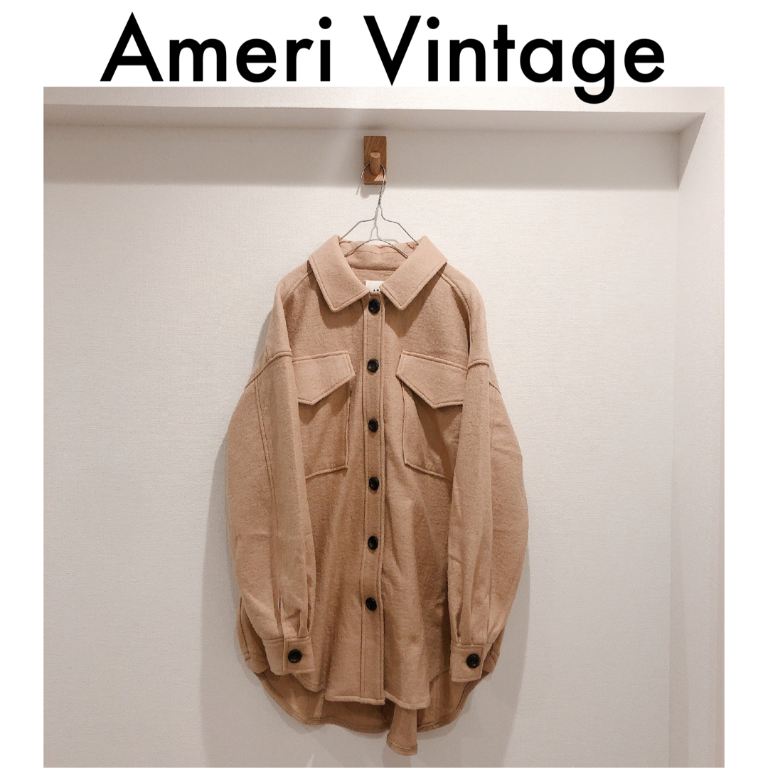 アメリ シャツジャケット OVER JACKET LIKE SHIRT