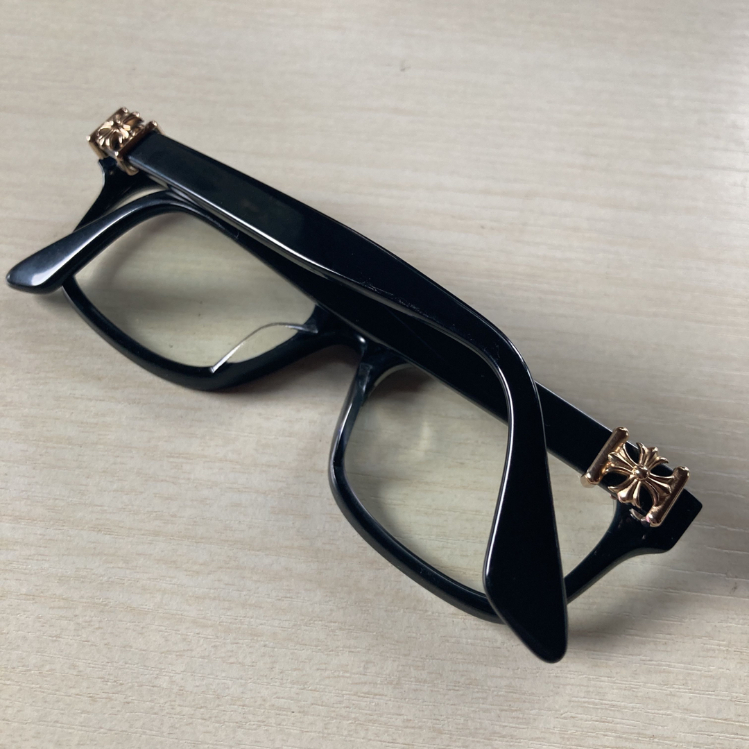 Chrome Hearts(クロムハーツ)のクロムハーツ　メガネ　VAGILANTE ゴールド メンズのファッション小物(サングラス/メガネ)の商品写真