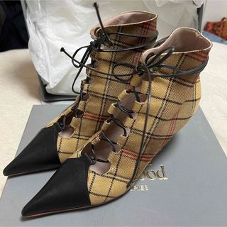 Vivienne Westwood★編上げショートブーツ 牛革 36 茶