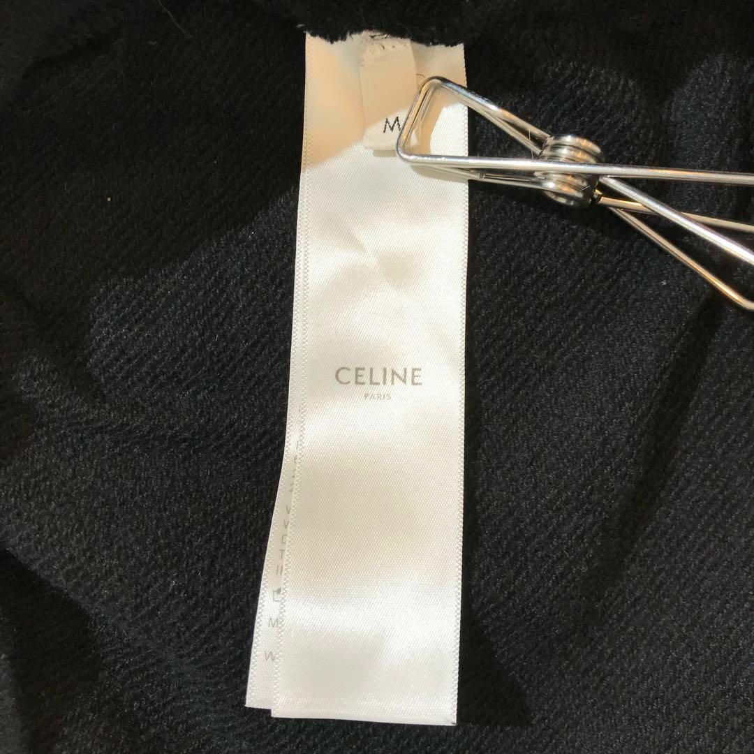 【美品☆20AW】CELINE セリーヌ ロゴパッチプルオーバー パーカー M