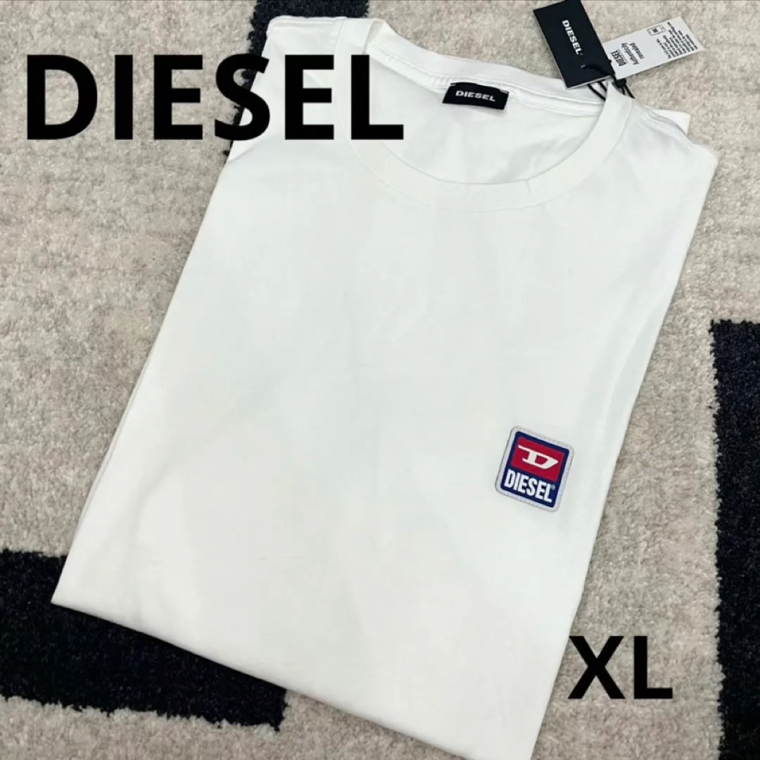 ☆新品未使用☆ DIESEL ☆ ディーゼル ロンT ホワイト 白 XL - Tシャツ