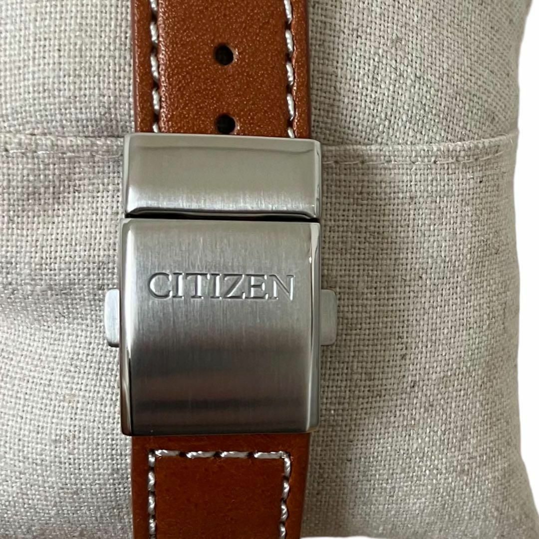 【新品未使用】CITIZEN シチズン 腕時計 ブルー レザー 定価6万