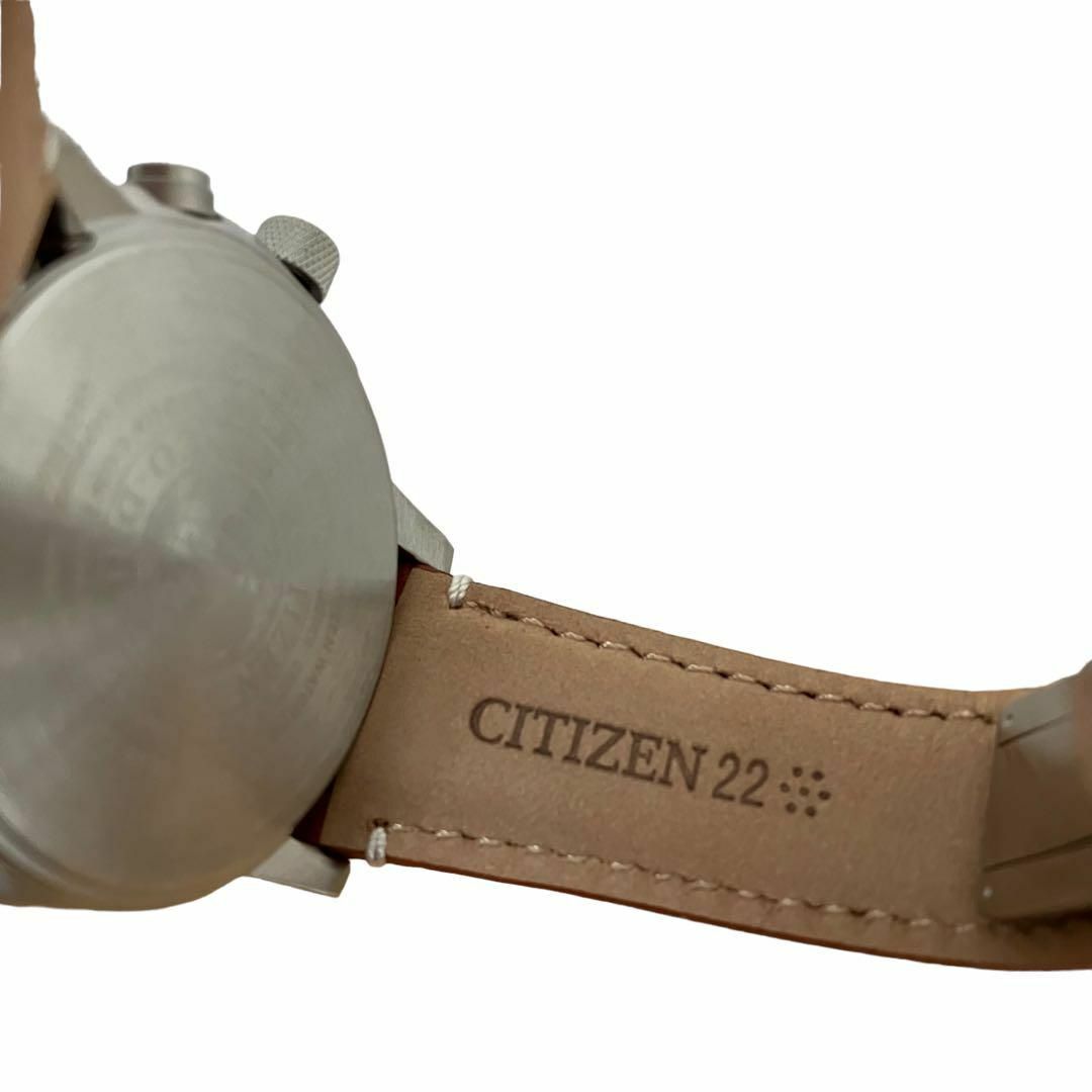 【新品未使用】CITIZEN シチズン 腕時計 ブルー レザー 定価6万