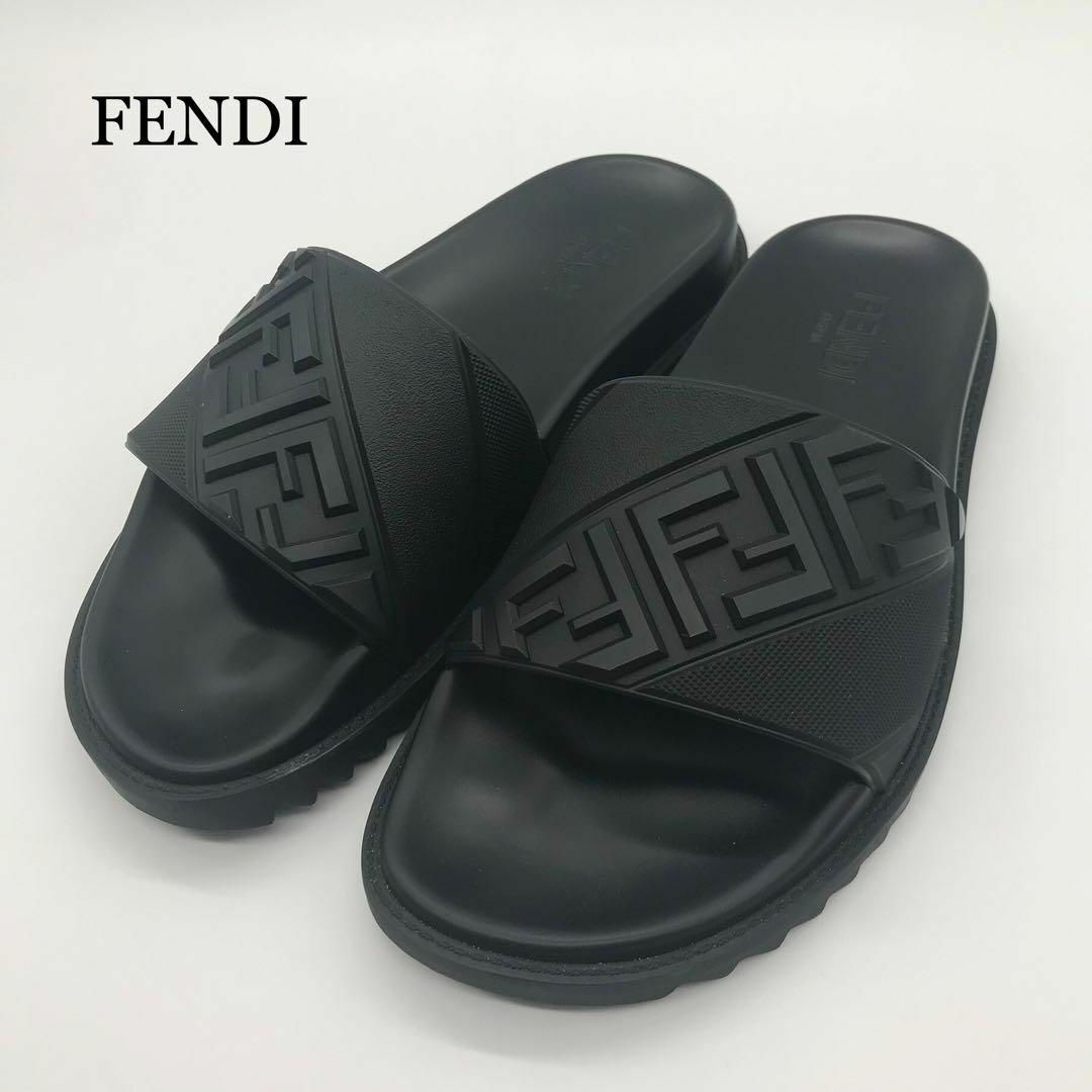 【26cm】フェンディ　FENDI メンズ　サンダル　スリッパ　ラバー