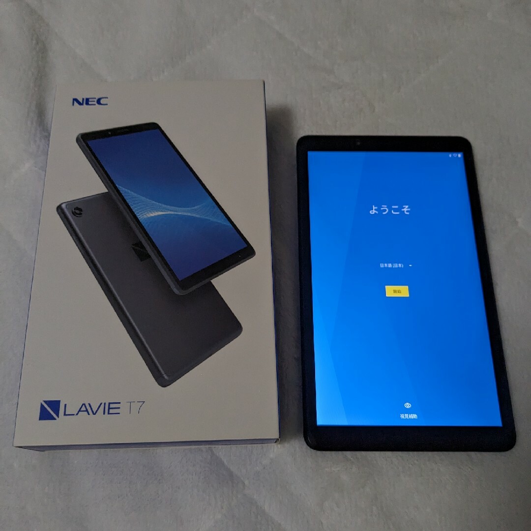 NEC(エヌイーシー)のNEC Lavie T7 7型タブレット 32GB シルバー PC-T0755C スマホ/家電/カメラのPC/タブレット(タブレット)の商品写真