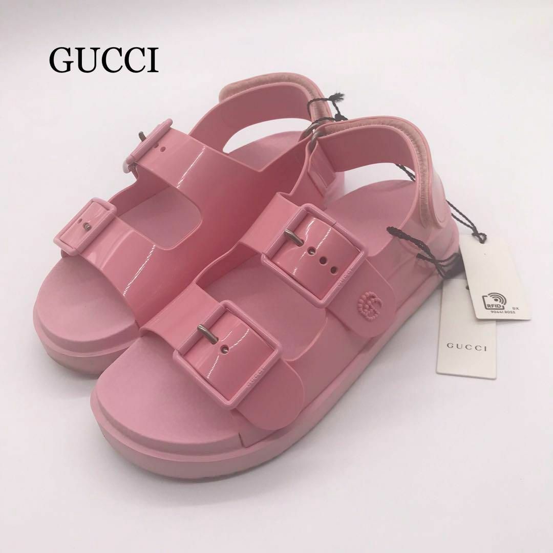 【美品☆タグ付】GUCCI グッチ 21SS ミニダブルGサンダル ストラップ | フリマアプリ ラクマ