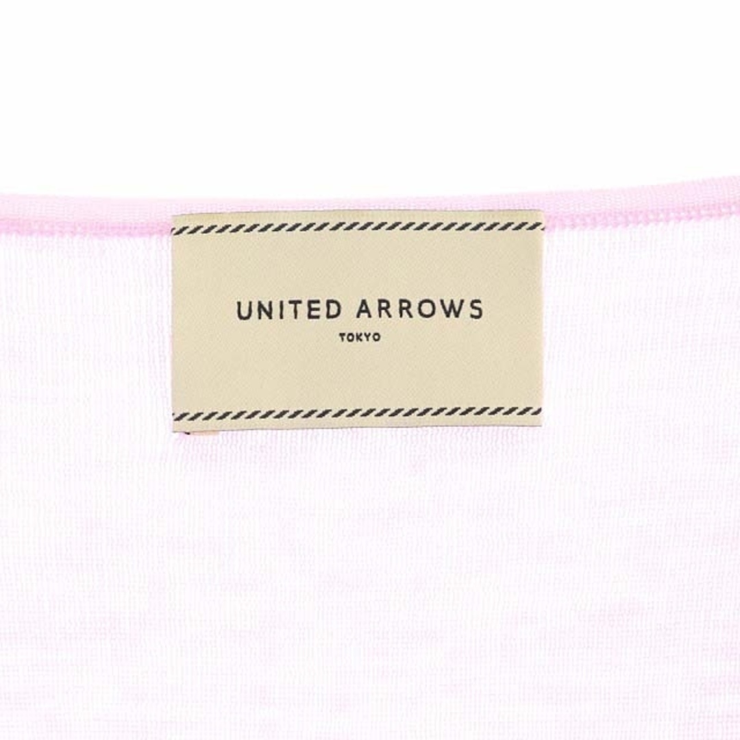 UNITED ARROWS(ユナイテッドアローズ)のユナイテッドアローズ Vネックニット カットソー 長袖 シルク混 ピンク レディースのレディース その他(その他)の商品写真