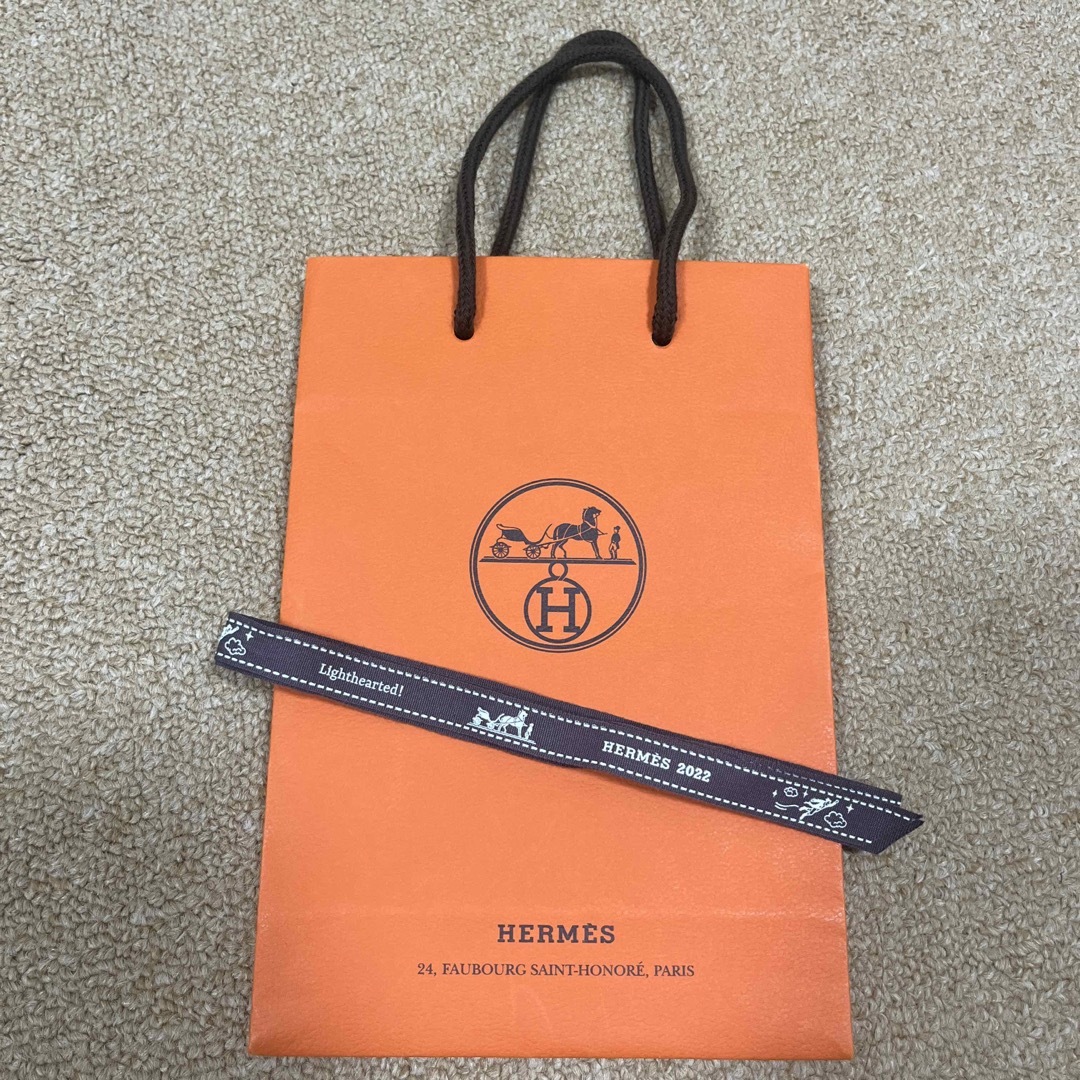 Hermes(エルメス)のエルメス ショッパー 2022年限定 リボン付き レディースのバッグ(ショップ袋)の商品写真