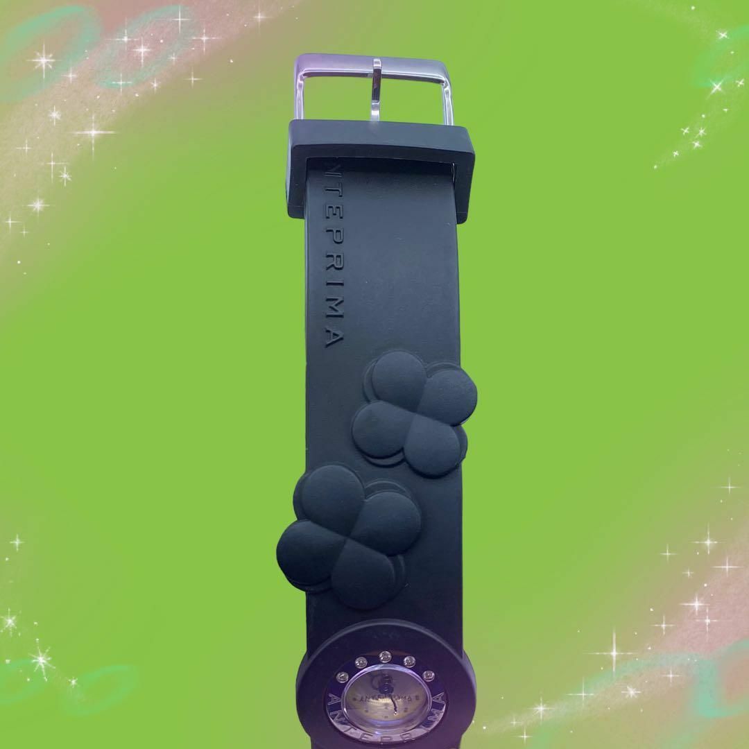 《美品　稼動品》　アンテプリマ　フラワー　ラインストーン　防水　レディース腕時計 2