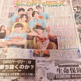 ナニワダンシ(なにわ男子)のなにわ男子　スポーツ報知　新聞記事(印刷物)