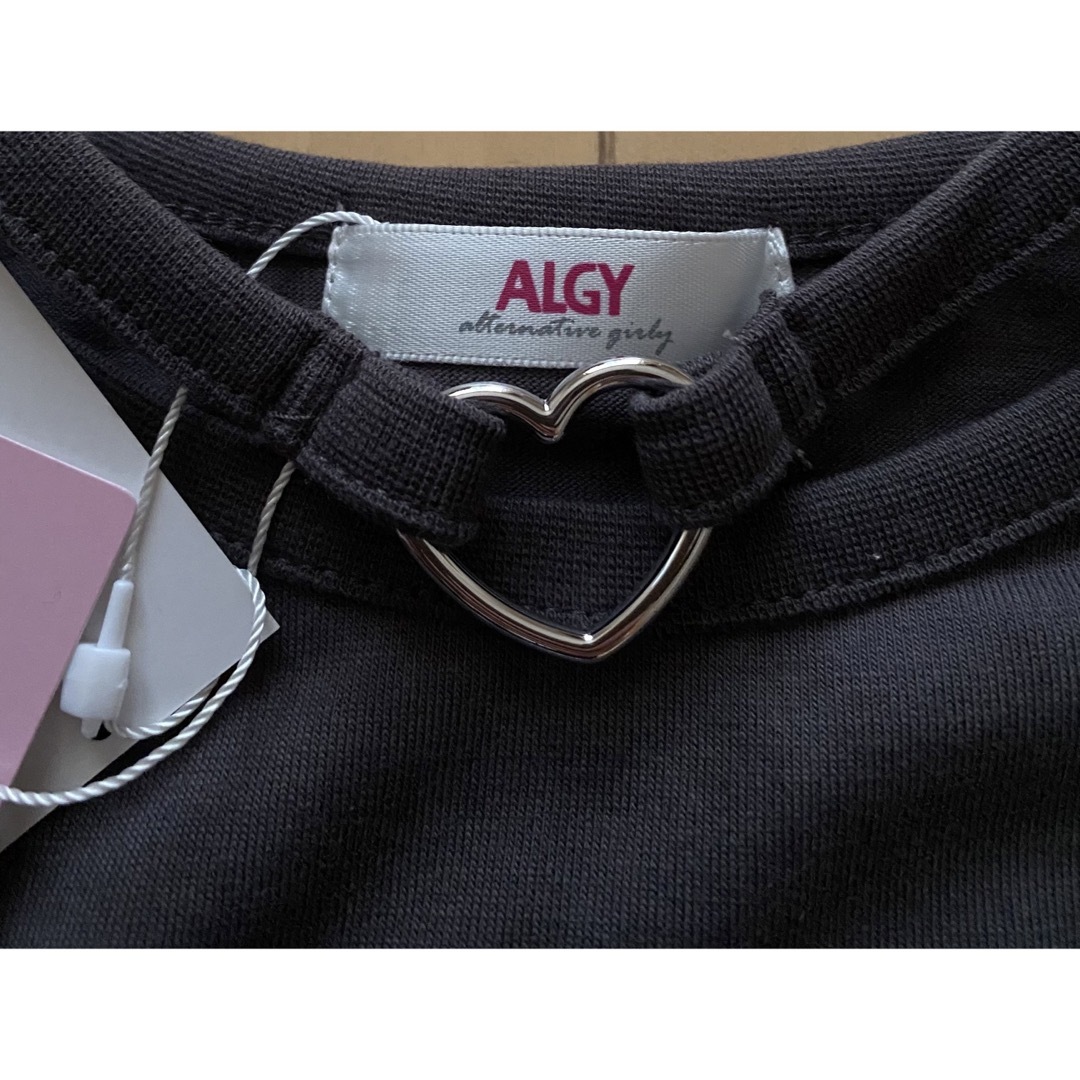 ALGY(アルジー)のアルジー くまアップリケロンT サイズXS(135〜145) キッズ/ベビー/マタニティのキッズ服女の子用(90cm~)(Tシャツ/カットソー)の商品写真