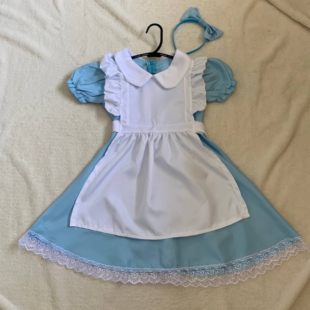 120 アリス ドレス ワンピース ディズニー ハロウィン プリンセスドレス キッズ/ベビー/マタニティのキッズ服女の子用(90cm~)(ワンピース)の商品写真