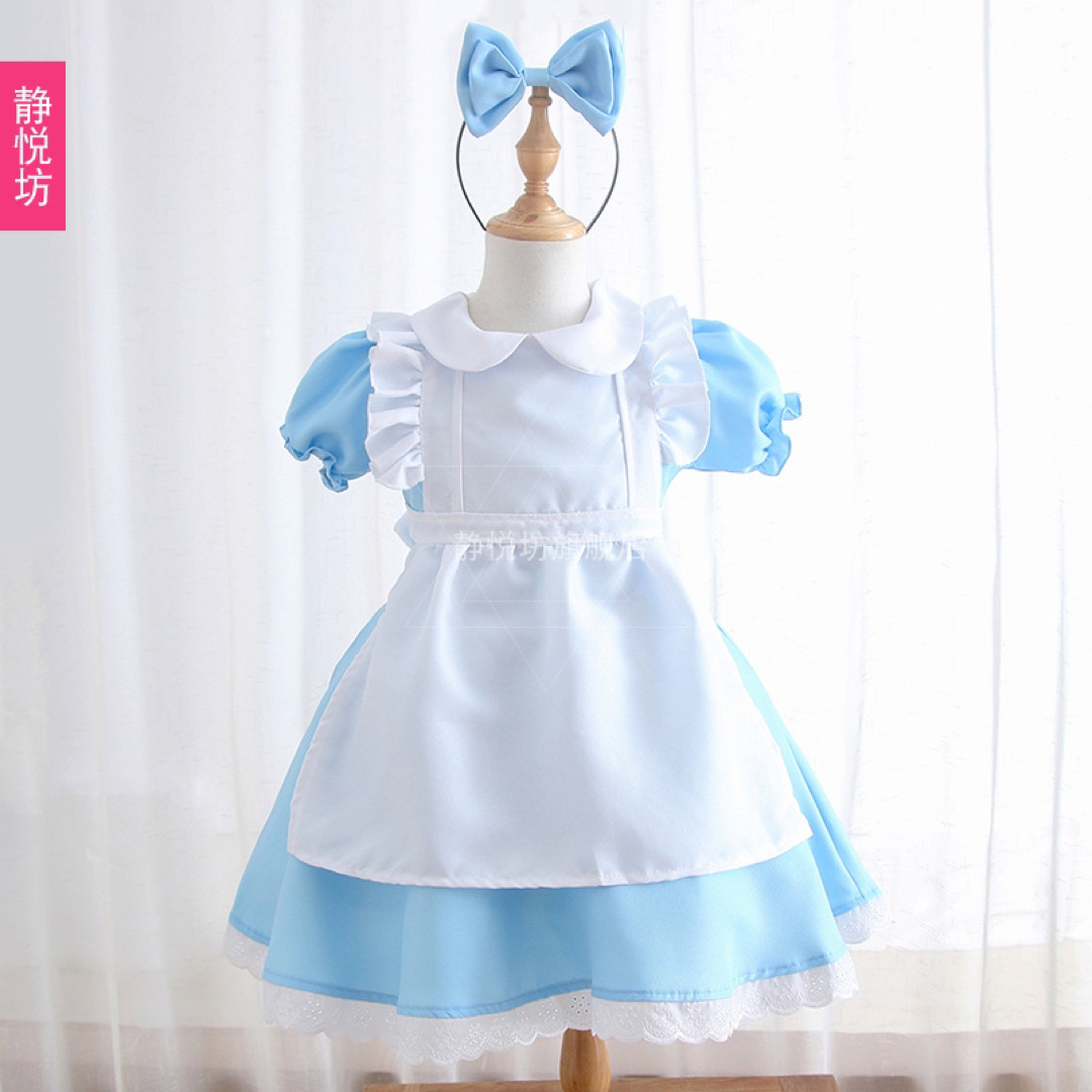 120 アリス ドレス ワンピース ディズニー ハロウィン プリンセスドレス キッズ/ベビー/マタニティのキッズ服女の子用(90cm~)(ワンピース)の商品写真