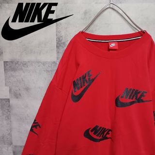 ナイキ(NIKE)のNIKE ナイキ メンズトレーナー レッド XXL 赤タグ バスケ サッカー(スウェット)