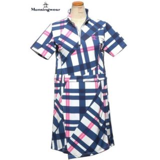 マンシングウェア(Munsingwear)の※お値下げ【Munsingwear】チェック柄ワンピース(ウエア)