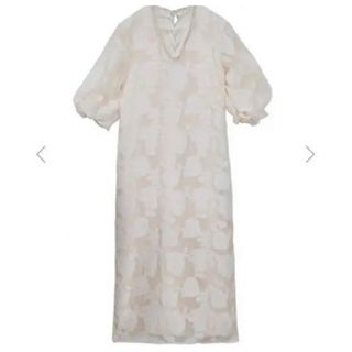 アメリヴィンテージ(Ameri VINTAGE)のAMERI  FLOWER JACQUARD STRAIGHT DRESS(ロングワンピース/マキシワンピース)