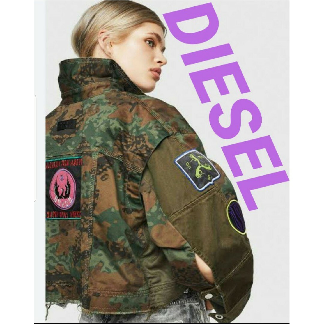 DIESEL - DIESEL ディーゼル 迷彩ショート丈 ミリタリージャケット