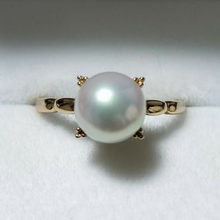 ミキモト(MIKIMOTO)のミキモト パール あこや真珠 リング K14YG 7.8mm 2.3g(リング(指輪))