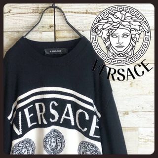 VERSACE JEANS COUTURE 薄手　ニット　メンズ　ヴェルサーチ