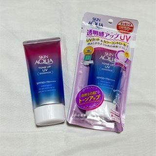 スキンアクア(SKIN AQUA（ROHTO）)の新品1・used1  スキンアクア トーンアップUVエッセンス(80g) 2個(日焼け止め/サンオイル)