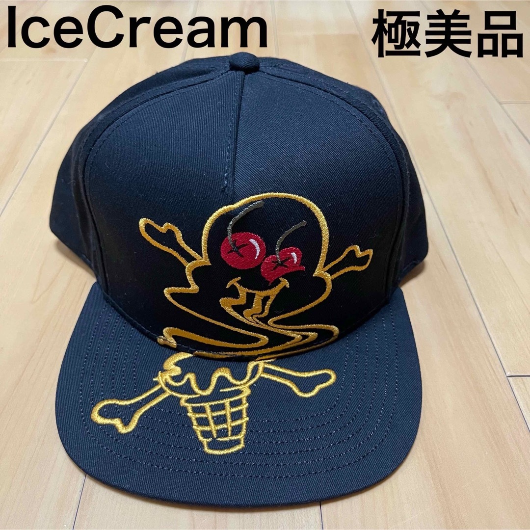 黒 未使用 IceCream アイスクリーム Cap 帽子 キャップ