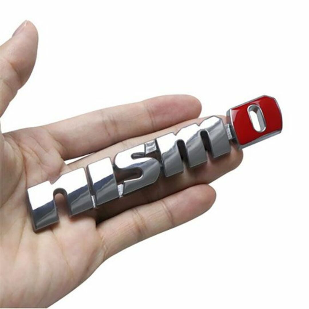 nismo(ニスモ)のnismo ニスモ　　エンブレム　３D 　シルバー　１個 自動車/バイクの自動車(車外アクセサリ)の商品写真