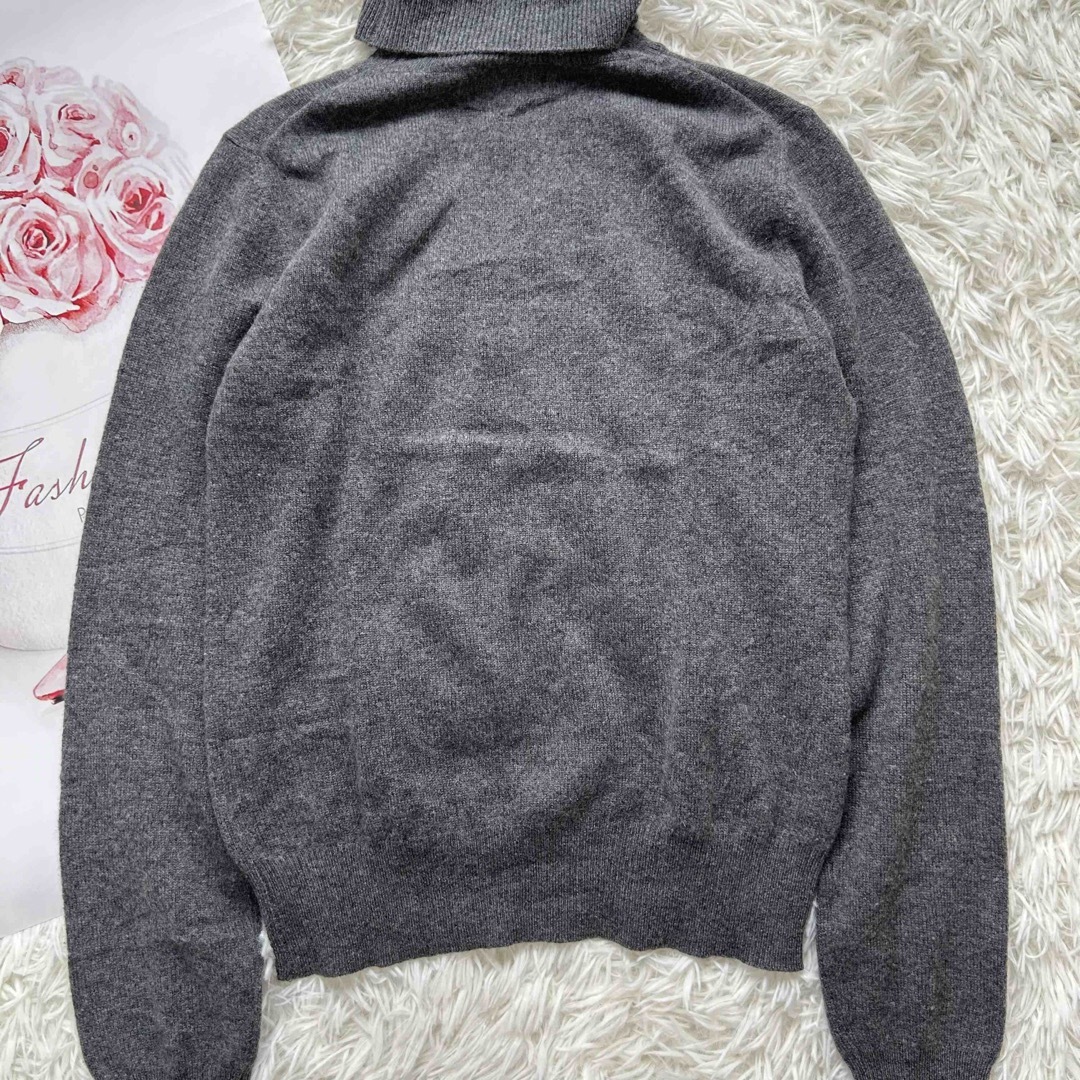 美品】DOLCE&GABBANA カシミヤ100% タートルネック ビッグロゴ-