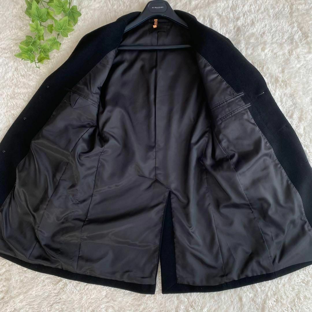 UNIQLO(ユニクロ)のUNIQLO ユニクロ チェスターコート ウール カシミヤ混 ブラック 黒 S メンズのジャケット/アウター(チェスターコート)の商品写真