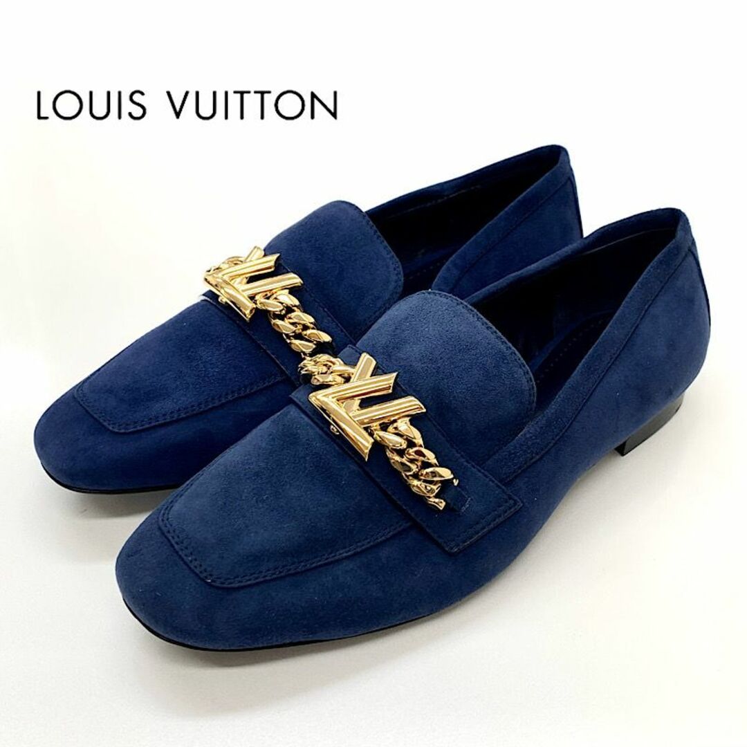 LOUIS VUITTON - 7218 ヴィトン スエード チェーンビット LV金具