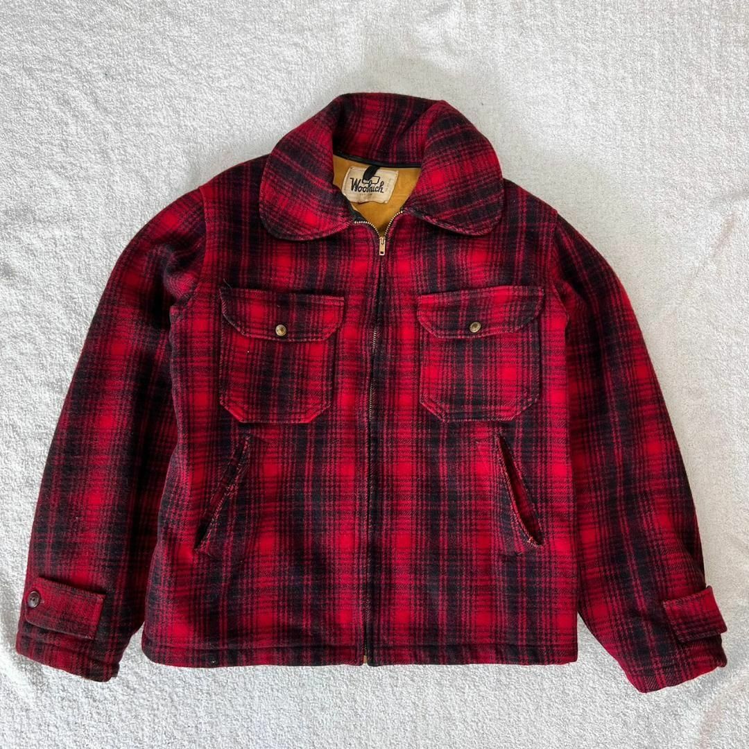 70s Woolrich ウールリッチ バッファローチェック スポーツジャケット-