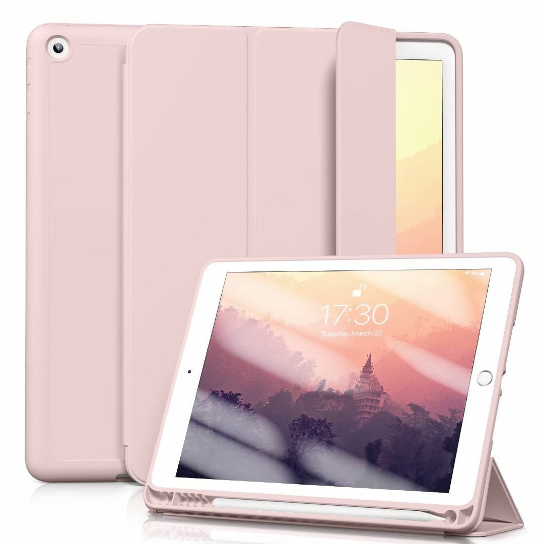 【色: ピンク】Aoub iPad 9.7 インチ 第5 第6世代 (2018/