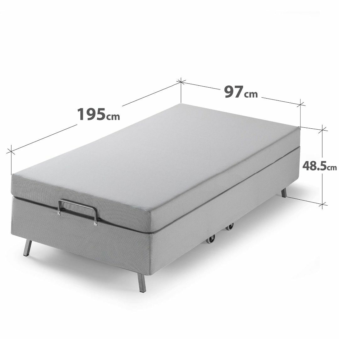 ZINUS 折りたたみベッド 低反発 マットレス セット シングル 厚さ 10c インテリア/住まい/日用品のベッド/マットレス(その他)の商品写真