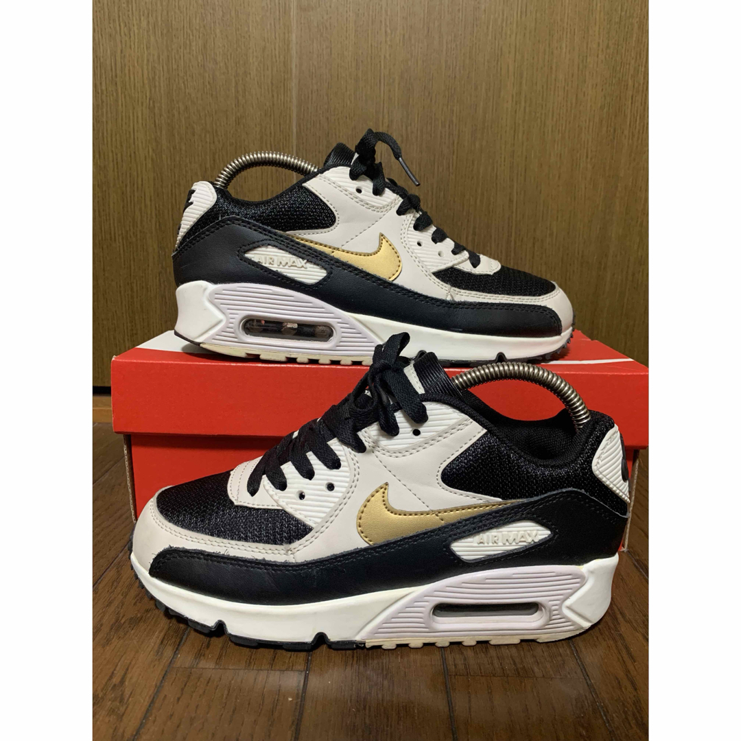 NIKE エアマックス90  メタリックゴールド　24.0