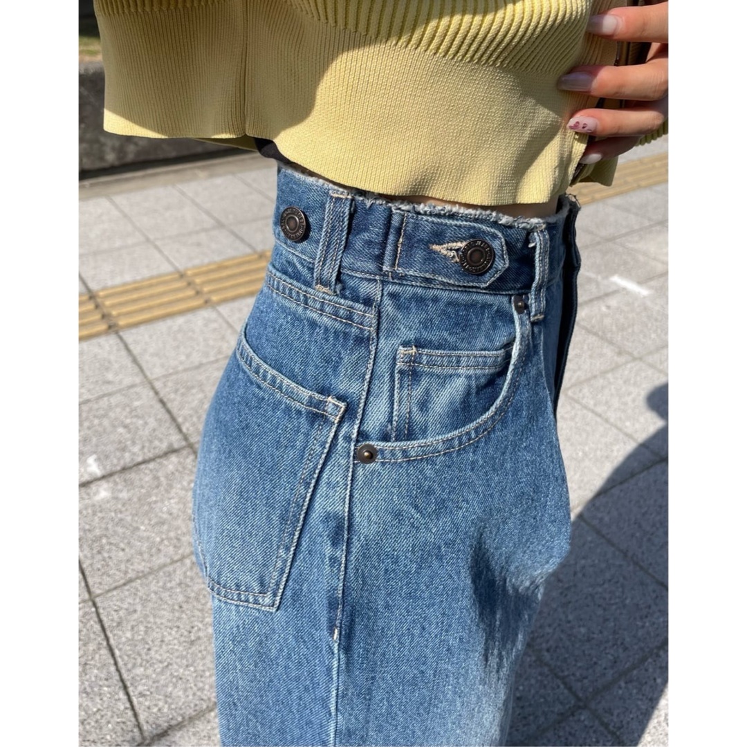 【新品】配色 リブ ベア ワンピース セット イエロー ジップ カーディガン 黄