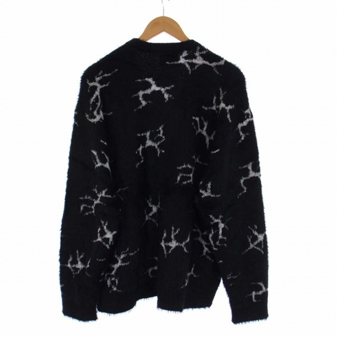 HUF - HUF CRACKED CARDIGAN ニット 長袖 L 黒 KN00412の通販 by