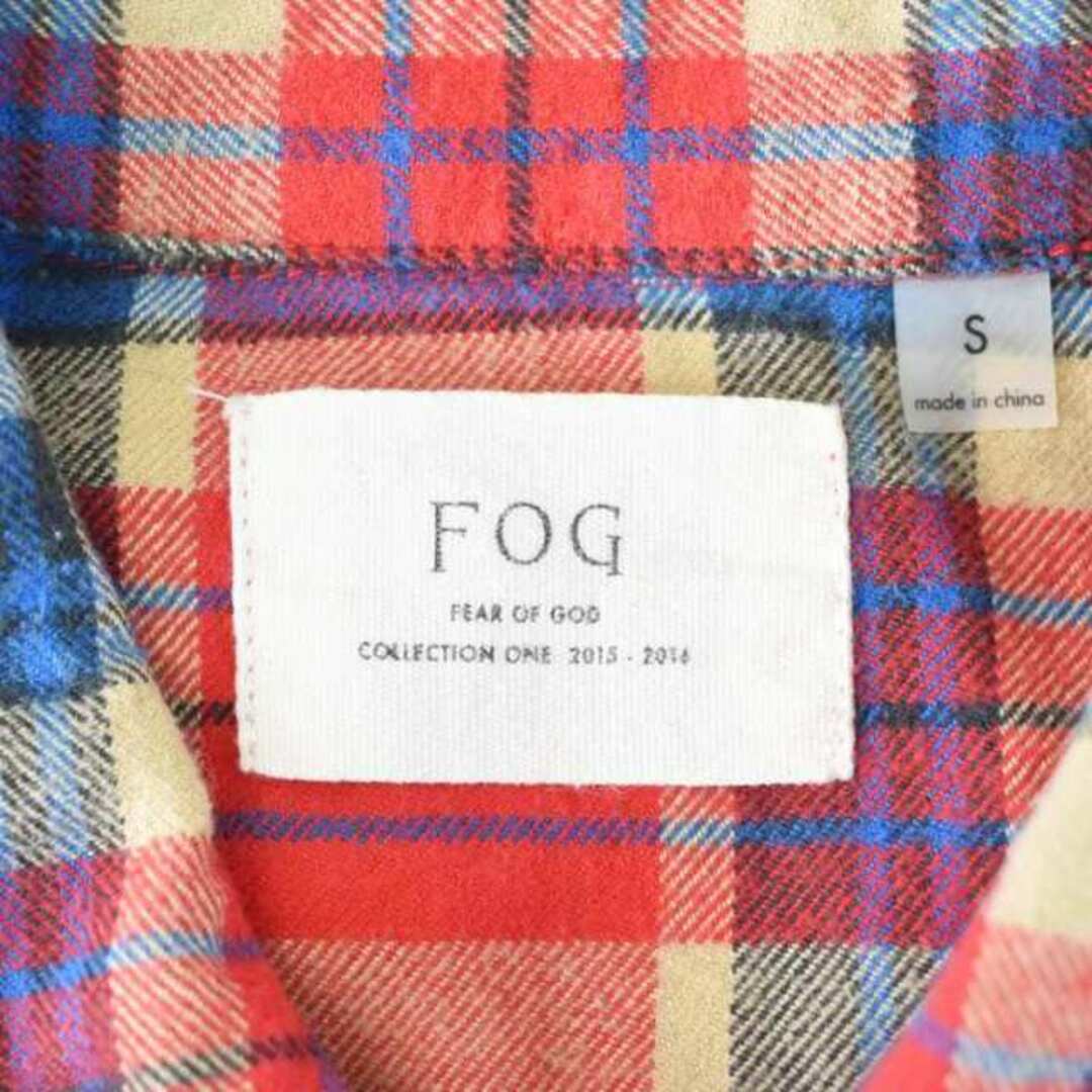 FOG 1ST COLLECTION フランネル シャツ 長袖 チェック S 赤 2