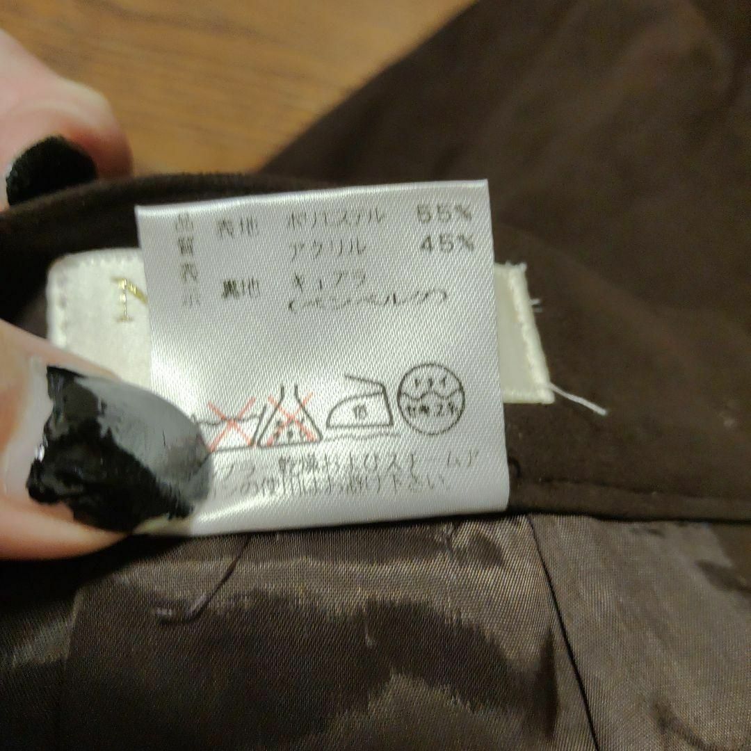 NINA RICCI - A82超美品 ニナリッチ ロングスカート 9 ベロア ブラウン