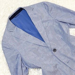 ETRO - エトロ【希少 表面総柄 美品】ETRO テーラードジャケット 青
