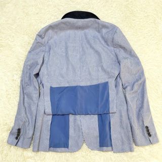 ETRO - エトロ【希少 表面総柄 美品】ETRO テーラードジャケット 青