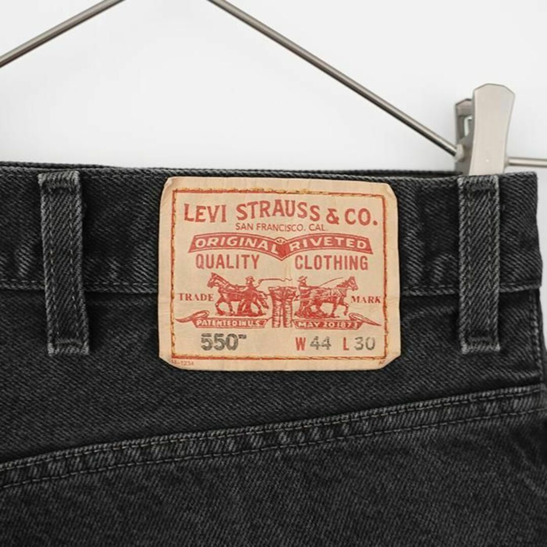 W44 Levi´s リーバイス550 ブラックデニム 00s バギーパンツ 黒-