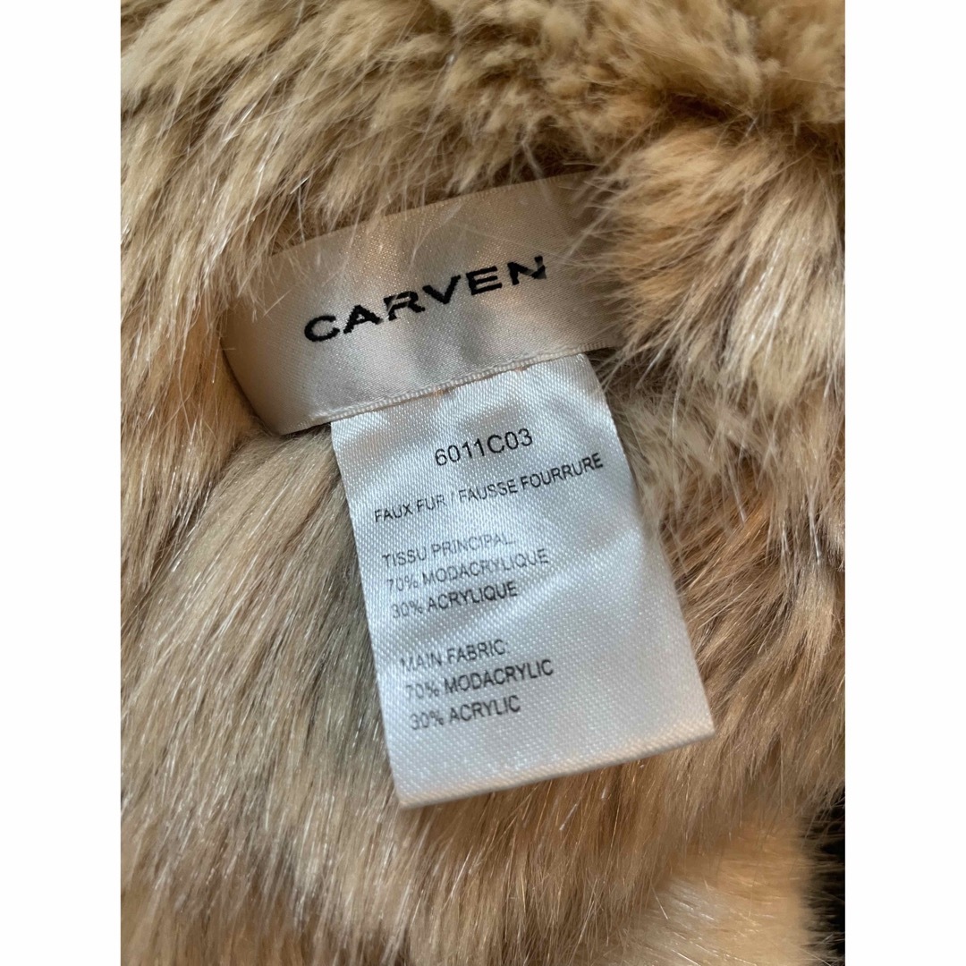 carven ビッグエコファー フェイクファー マフラー ショール-