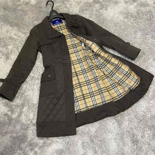 バーバリーブルーレーベル(BURBERRY BLUE LABEL)のBurberry ブルーレーベル　キルティングコート　トレンチ　ノバチェック(トレンチコート)